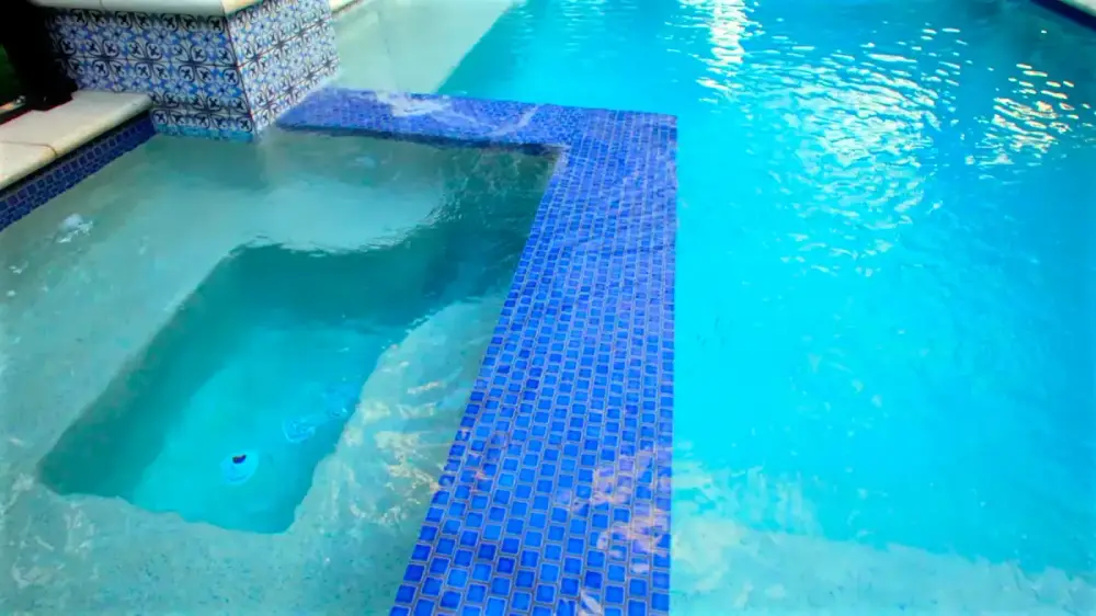 spa in pool